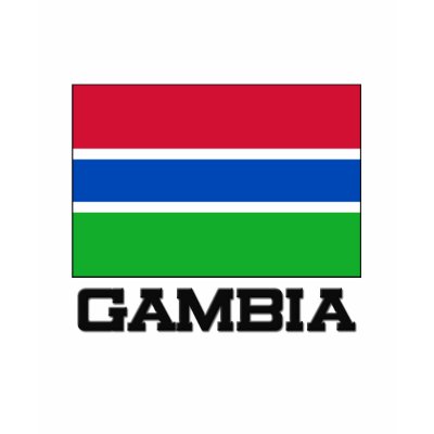 Gambia Flag Tshirts by tshirtshirts