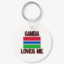 Gambia Loves Me keychains by flagshirt Gambia Loves Me keychains
