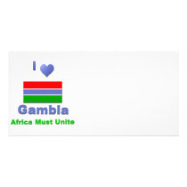 Gambia Personalized Photo Card