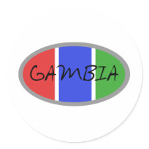 Gambia Products!! Round Sticker