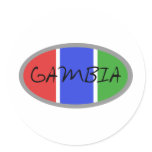 Gambia Products!! Round Sticker