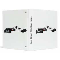Gambia Trendy Peace Sign with Gambian map 3 Ring Binders