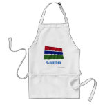 Gambia Waving Flag with Name aprons
