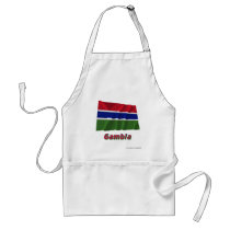 Gambia Waving Flag with Name Aprons