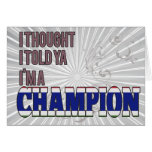 Gambian and a Champion cards