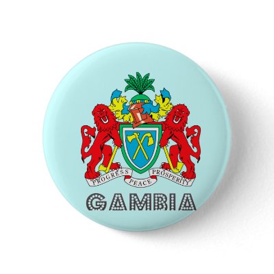 Gambian Emblem Pinback Buttons by FlagStore