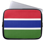 Gambian Flag laptop sleeves