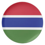 Gambian Flag plates