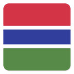 Gambian Flag stickers