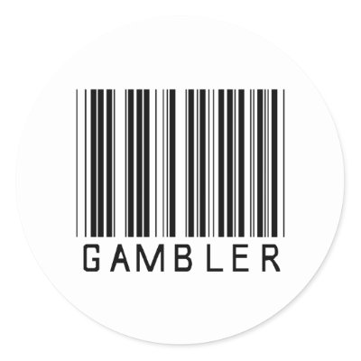 barcode label sticker. Gambler Bar Code Stickers by