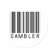 Gambler Bar Code stickers by NotWorking Gambler Bar Code stickers