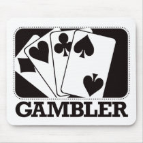 Gambler - Black mousepads by visualnewbie Gambler - Black mousepads