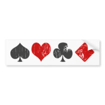 Gambler Bumper Sticker bumper stickers by ruderetro Gambler Bumper Sticker bumper stickers