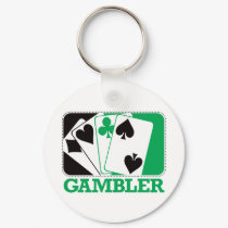 Gambler - Green keychains by visualnewbie Gambler - Green keychains