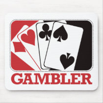 Gambler - Red mousepads by visualnewbie Gambler - Red mousepads