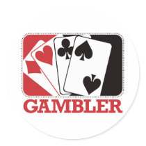 Gambler - Red stickers by visualnewbie Gambler - Red stickers