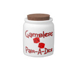 Gamblers Pair A Dice Candy Dishes