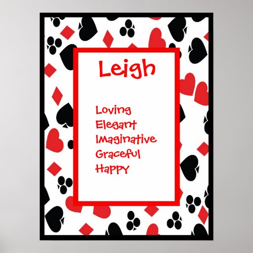 Names of gambling cards