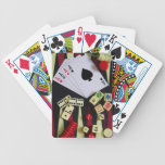 Gambling casino gaming pieces bicycle card deck
