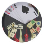 Gambling casino gaming pieces plates