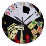 Gambling casino gaming pieces wallclocks