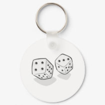 Gambling Dice keychains