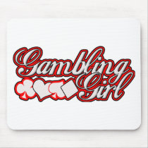 Gambling Girl mousepads by BoogieMonst Gambling Girl mousepads