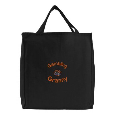 Gambling Granny Embroidered Bag by embroideryshirts