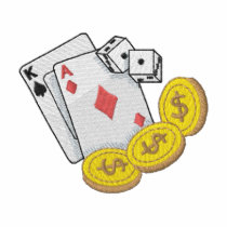 Gambling Logo embroidered shirts