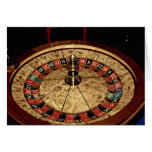 Gambling, roulette greeting card