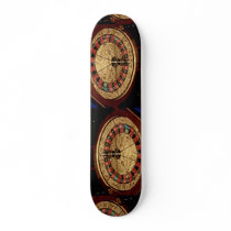 Gambling, roulette skate deck