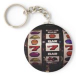 Gambling, slot machines keychain