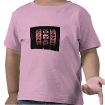 Gambling, slot machines tee shirt