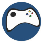 Game Controller Round Stickers