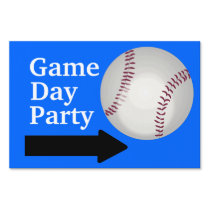 Game Day Party Baseball Fan Customizable Sports yard signs