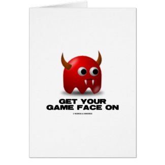 Game Face Devil (Retro Avatar) card