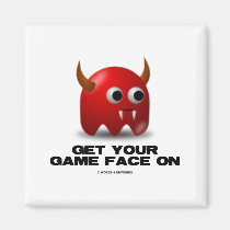Game Face Devil (Retro Avatar) magnets