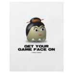 Game Face Geisha (Retro Avatar) Flyers