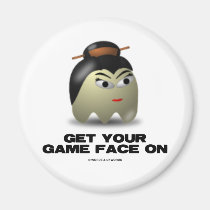 Game Face Geisha (Retro Avatar) magnets