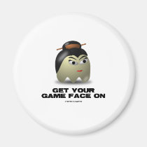 Game Face Geisha (Retro Avatar) magnets