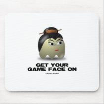 Game Face Geisha (Retro Avatar) mousepads