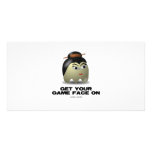 Game Face Geisha (Retro Avatar) Customized Photo Card