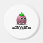 Game Face Punk (Retro Avatar) Refrigerator Magnets