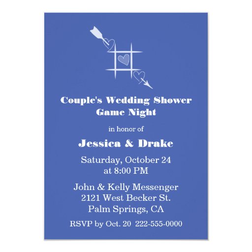 Game Night Couple's Wedding Shower Invitation Zazzle