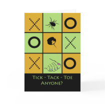 Game Night Invitation, Funny Tick Tack Toe Card