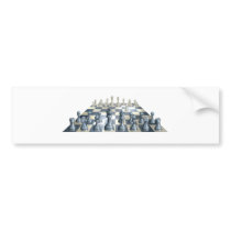 Game of chess illustration bumper sticker