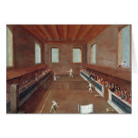 Game of Racquets Greeting Card