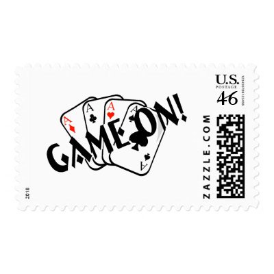 Game On (Aces) Postage at Zazzle -- Click here for a larger image