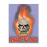 Game or Die postcards