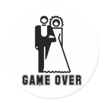 GAME OVER 2 stickers by Shirtuosity GAME OVER 2 stickers